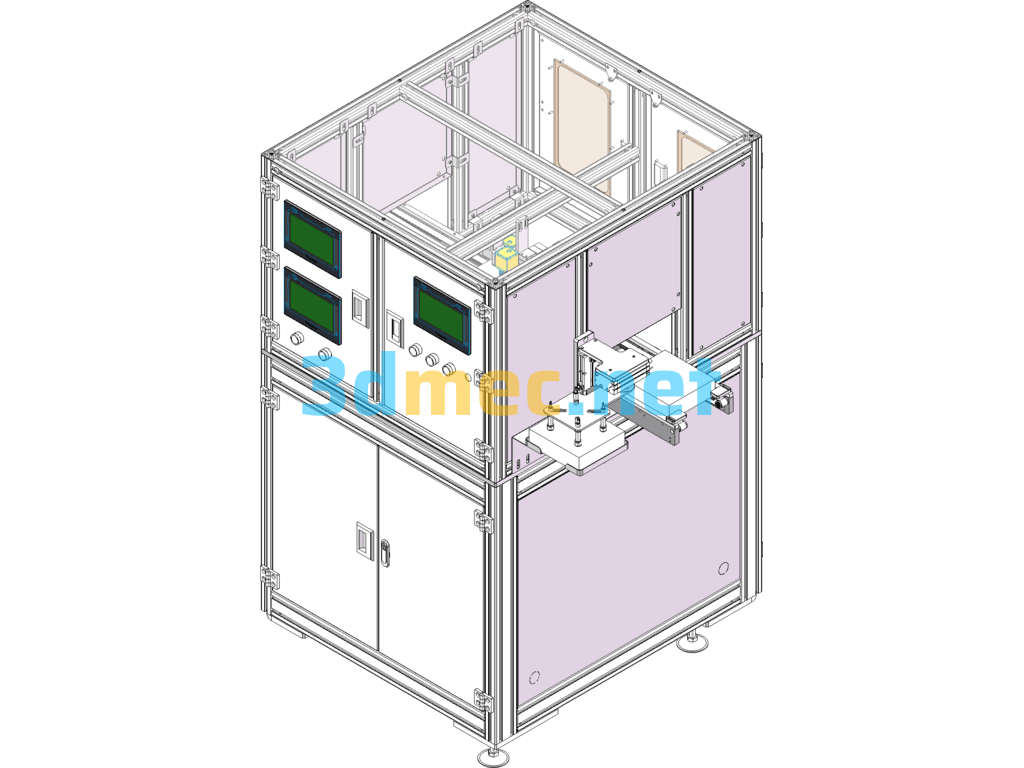 LOGO Inspection Machine, Color Box CCD Inspection Equipment SolidWorks 3D Model Free Download