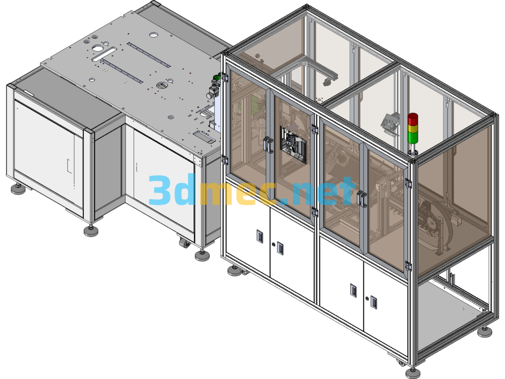 N95 Mask Automatic Off-Line Inspection Machine SolidWorks 3D Model Free Download