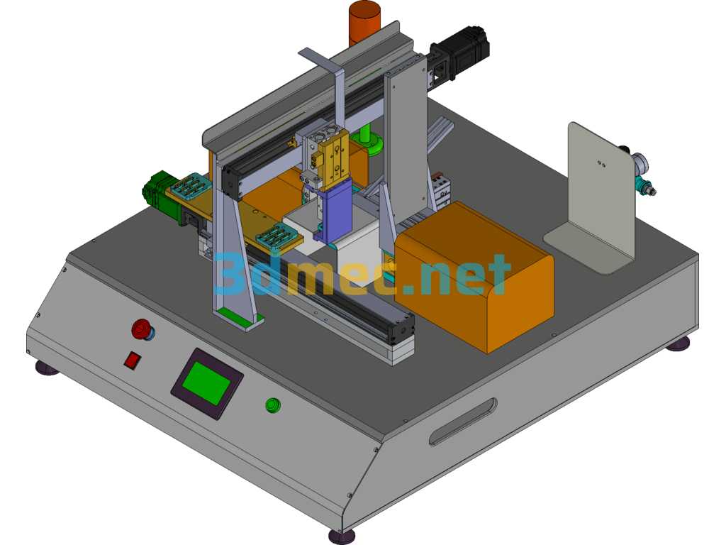 Push-Fit Assembly Equipment For Products Creo(ProE) 3D Model Free Download