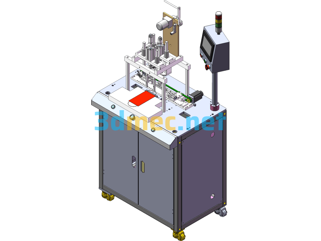 Semi-Automatic Welding Machine Mask Machine Ear Strap Semi-Automatic Welding Machine SolidWorks 3D Model Free Download