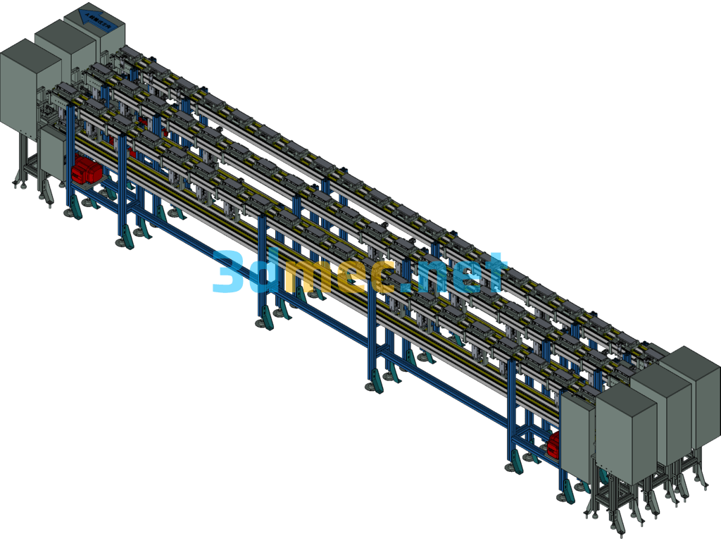 Double-Layer Synchronous Belt Core Friction Line Exported 3D Model Free Download