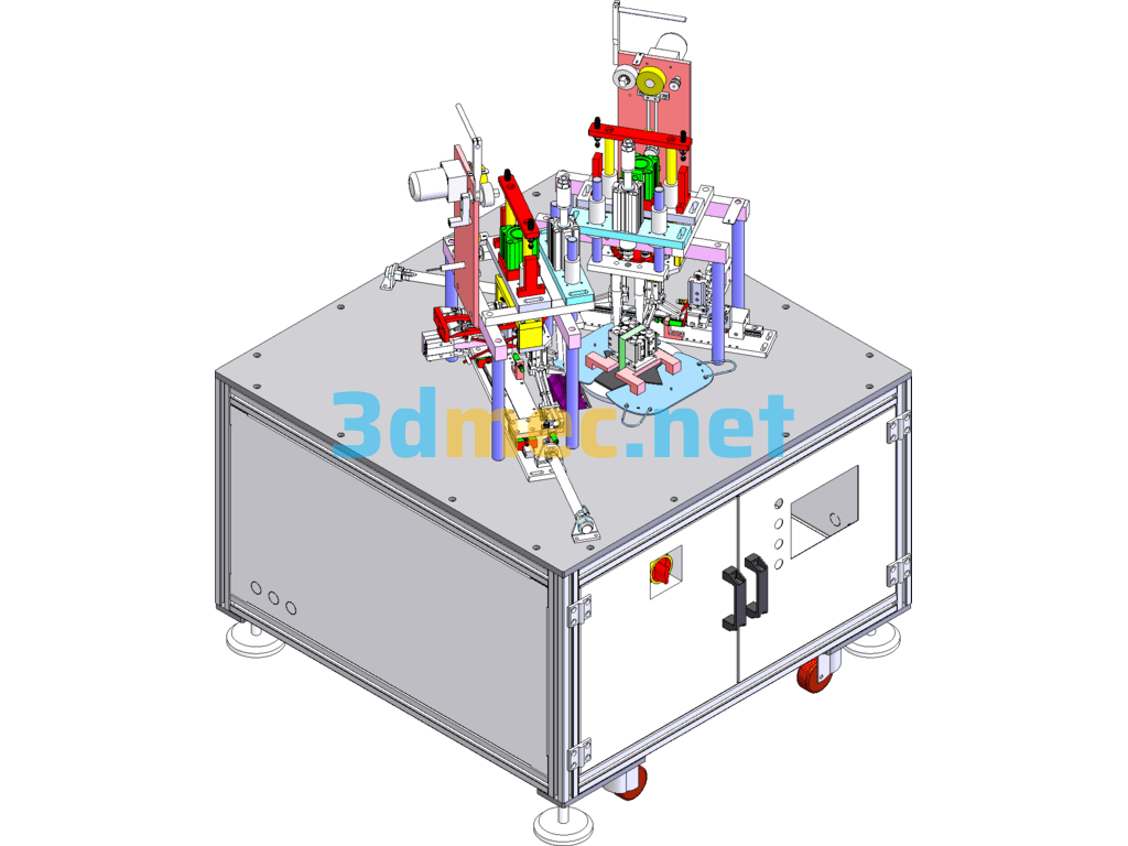 Duplex N95 Earband Welding Machine 3d Drawing Upgrade To Double Side Welding SolidWorks 3D Model Free Download