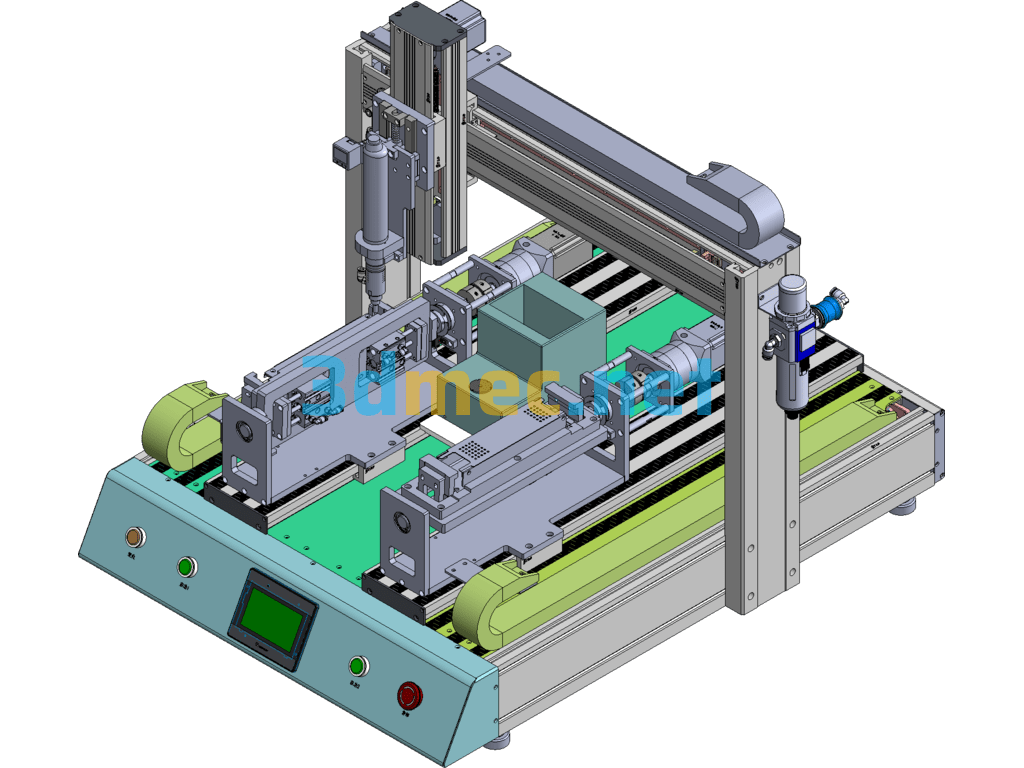 Duplex Screw Machine SolidWorks 3D Model Free Download