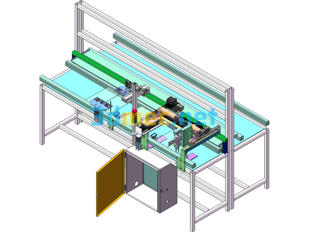 In-Line PCBA Dispenser SolidWorks 3D Model Free Download
