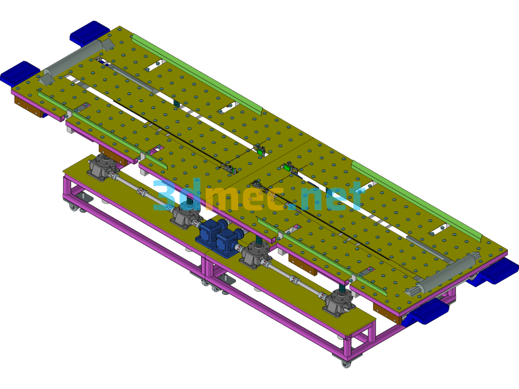 Design Of Large-Scale Flexible Lifting And Transferring Feeding Platform Equipment Exported 3D Model Free Download