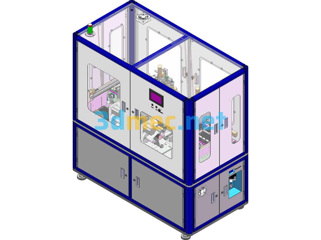 Foam Laminating Machine For Flat Panel Motherboard Rectifier SolidWorks 3D Model Free Download