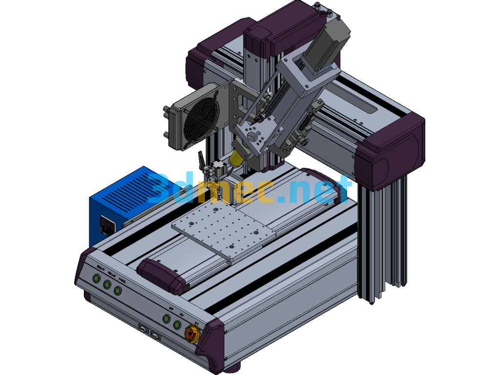 Push Type 3-Axis Dispenser Creo(ProE) 3D Model Free Download