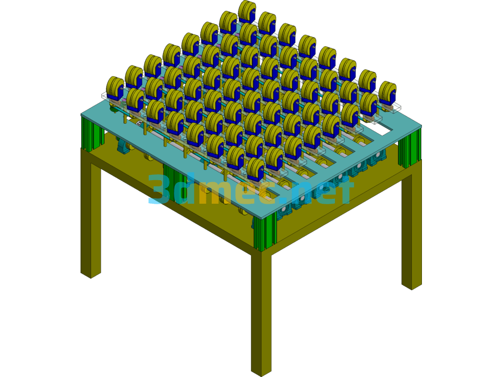 Logistics Tilt Wheel Sorter SolidWorks 3D Model Free Download