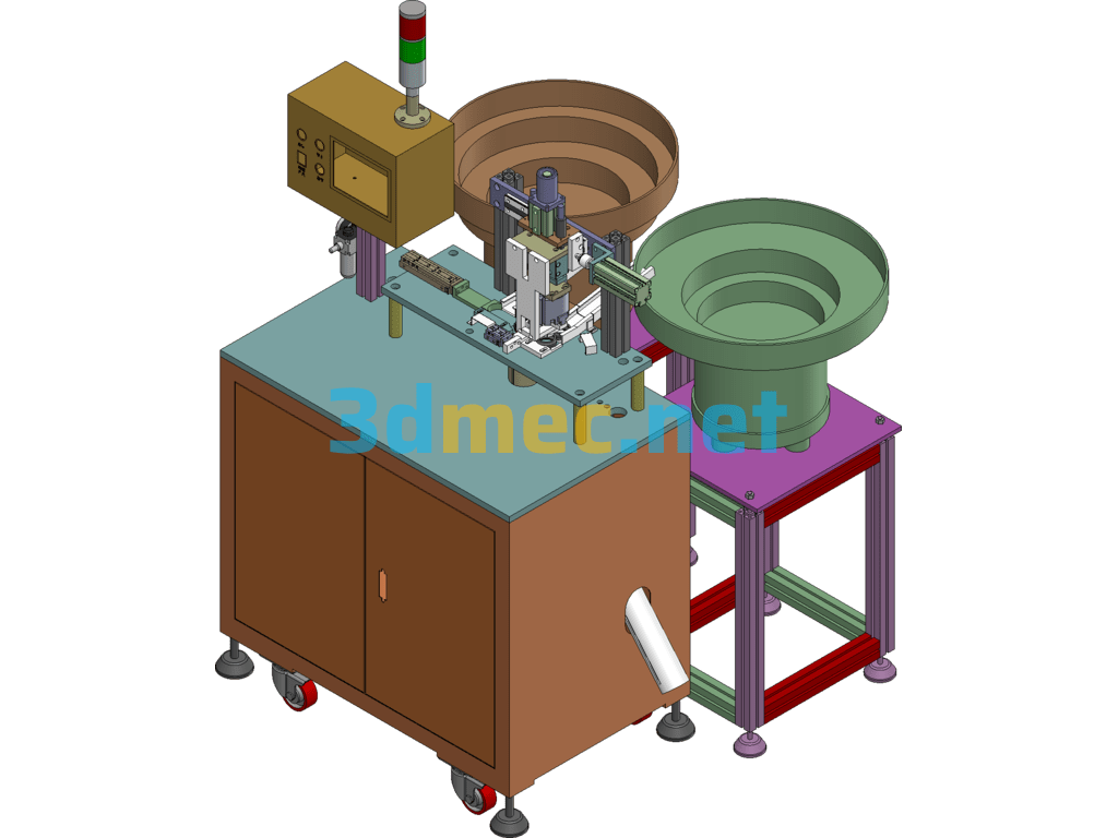 Toy Car Wheel Assembly Machine SolidWorks 3D Model Free Download