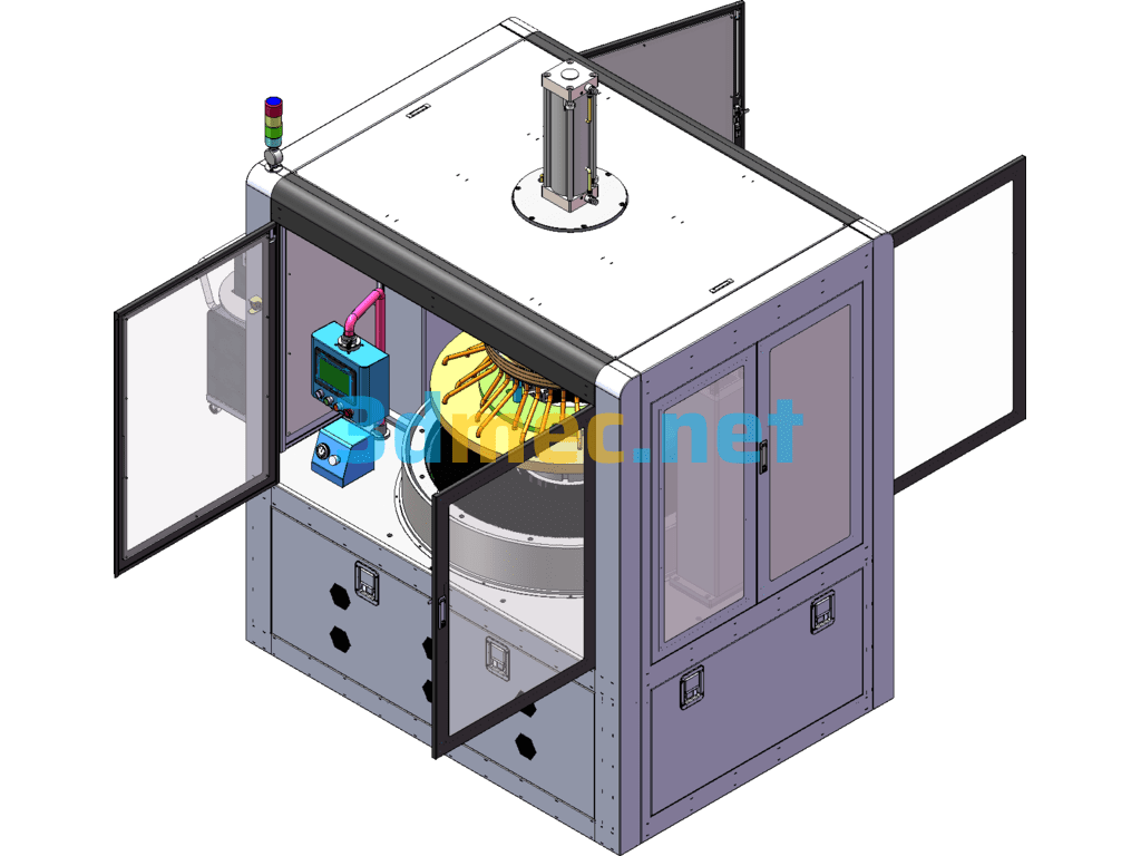 Glass Double-Sided Grinding Machine SolidWorks 3D Model Free Download
