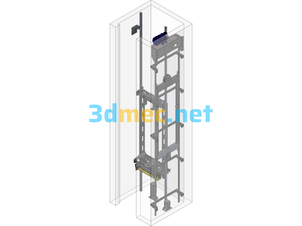 Elevator Internal Structure Exported 3D Model Free Download