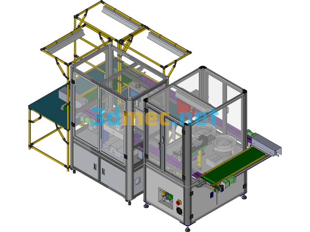 Magnetic Steel Sorting Dispensing Assembly Equipment Creo(ProE) 3D Model Free Download
