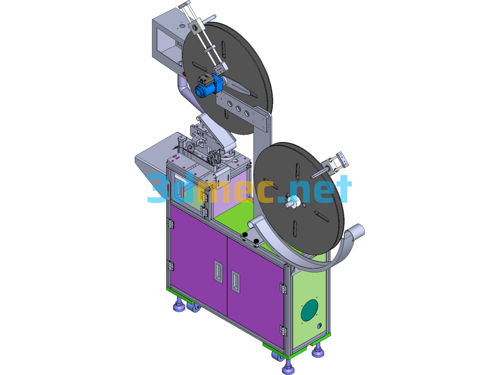Terminal Block Automatic Cutting Equipment (Including BOM,DFM) SolidWorks 3D Model Free Download