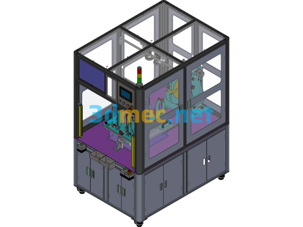 Automatic Wire Wrapping Equipment SolidWorks 3D Model Free Download