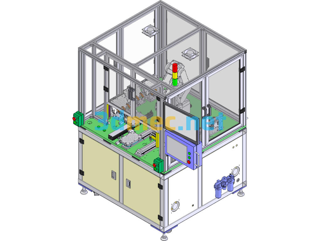 Automated Magnet Assembly Hot Holding Equipment (Produced Equipment With DFM) SolidWorks 3D Model Free Download