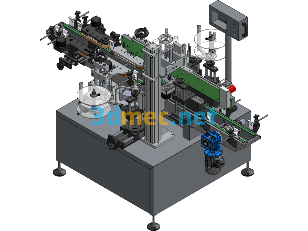 Automatic Labeling Machine SolidWorks 3D Model Free Download