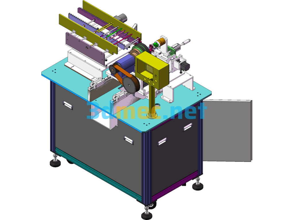 Automatic Turning And Spouting Machine (Final Version) SolidWorks 3D Model Free Download