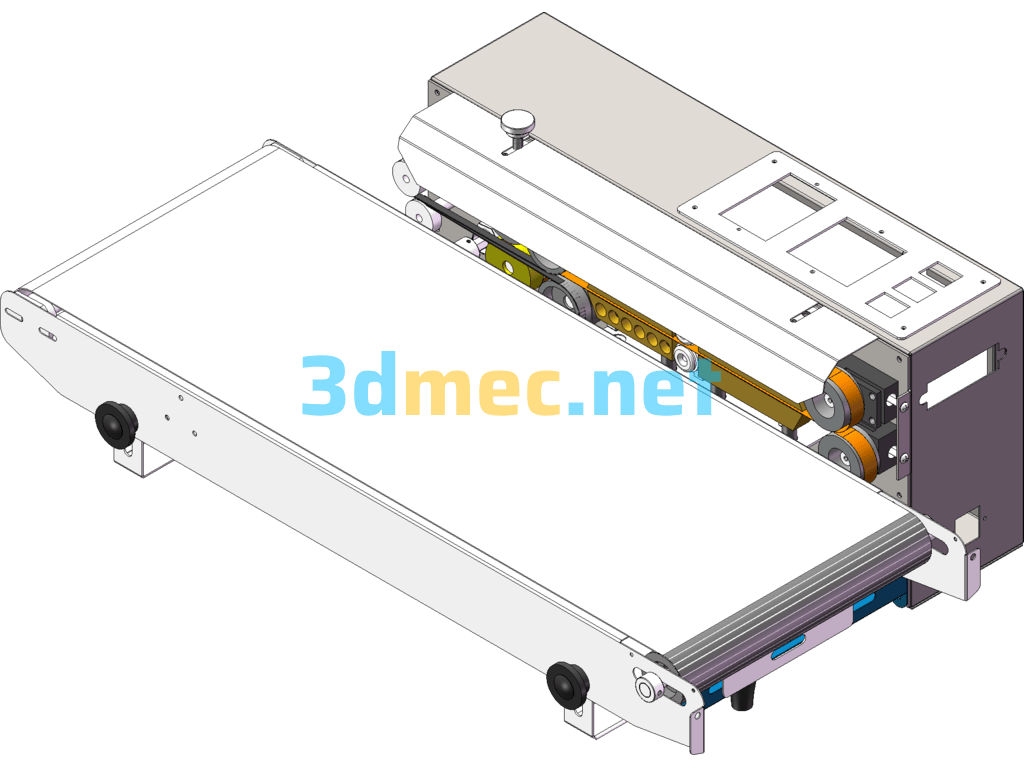 Film Aluminum Foil Bag Continuous Sealing Machine 770 Standard Machine SolidWorks 3D Model Free Download