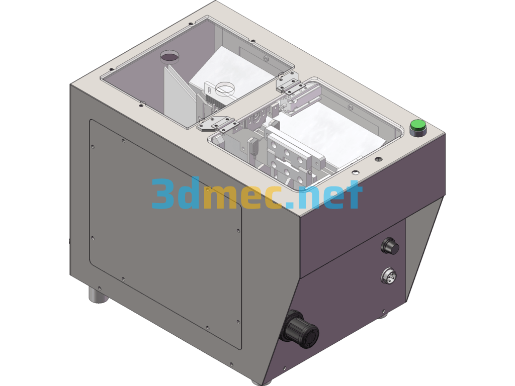 Screw Machine One Out Of Two Feeder SolidWorks 3D Model Free Download
