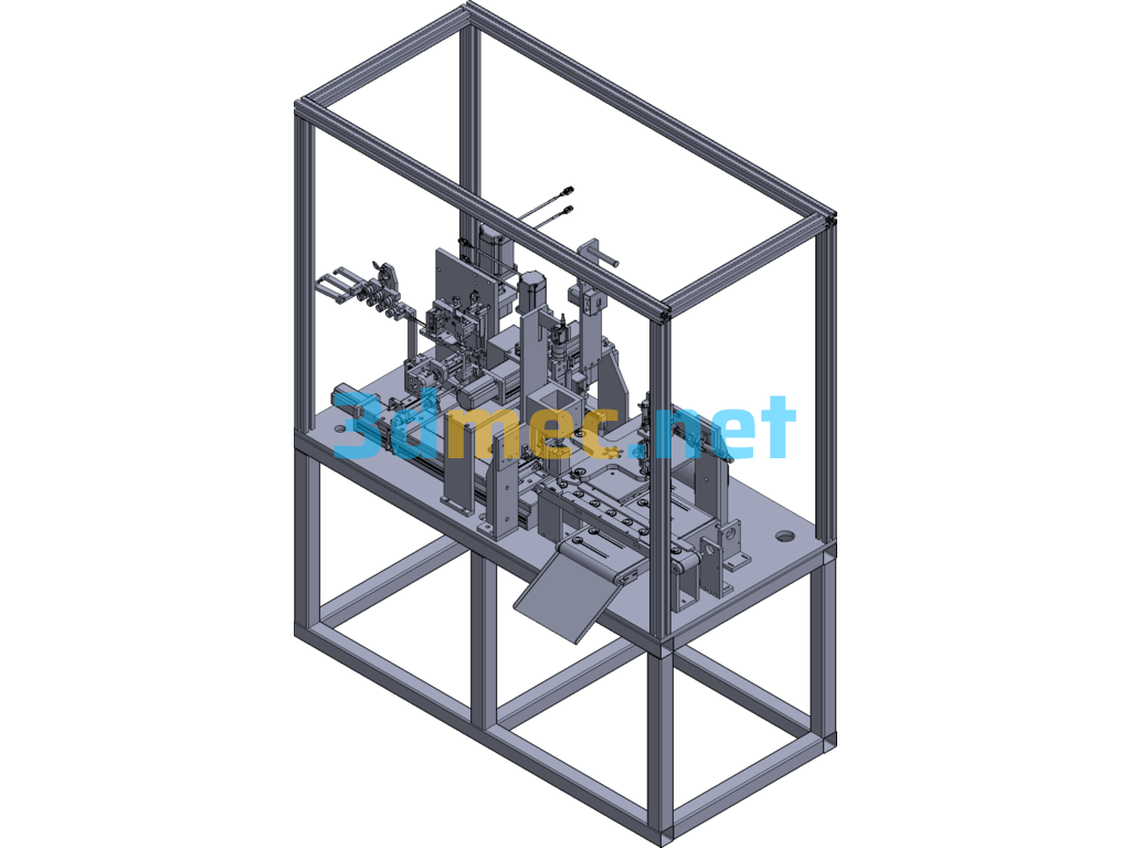 Video Positioning Horn Automatic Wire Cutting And Welding Machine Exported 3D Model Free Download