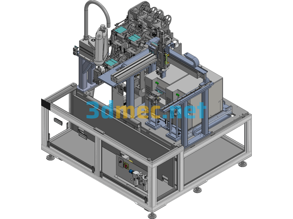 Labeling Machine Automated Labeling Machine SolidWorks 3D Model Free Download