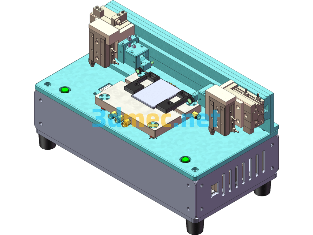 Lithium Battery Cell Semi-Automatic Bending Machine SolidWorks 3D Model Free Download