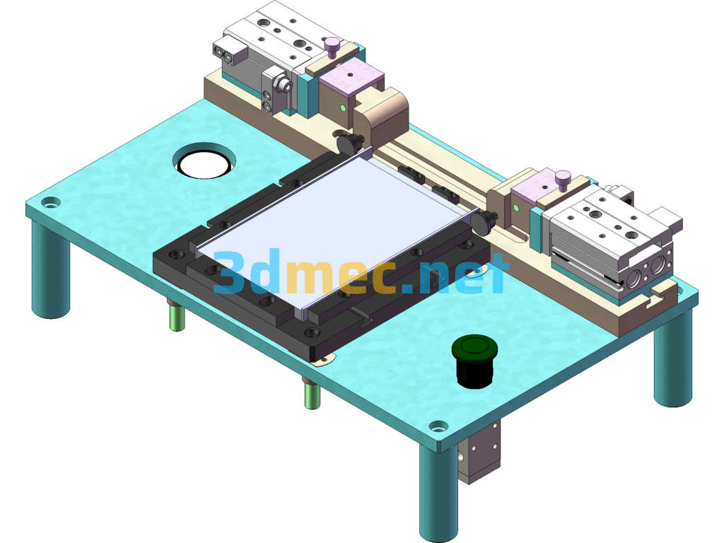 Lithium Battery Cell Automatic Bending Machine SolidWorks 3D Model Free Download