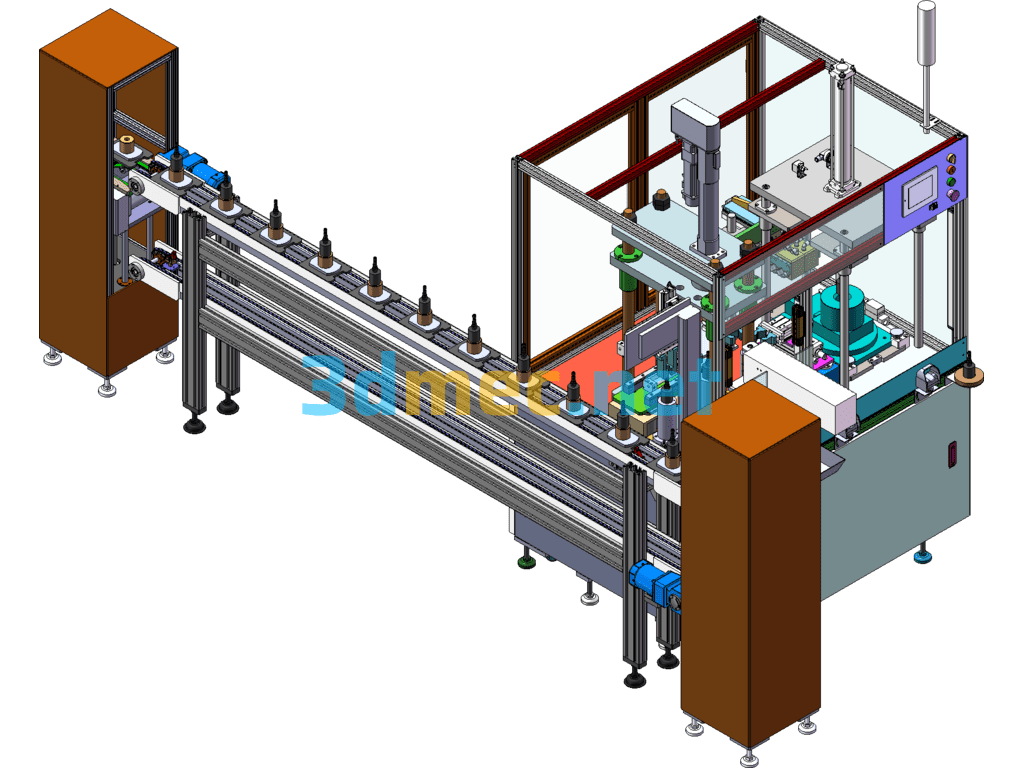 Valve Body Inlet Port Press Fitting Equipment (Manufactured Equipment) SolidWorks 3D Model Free Download