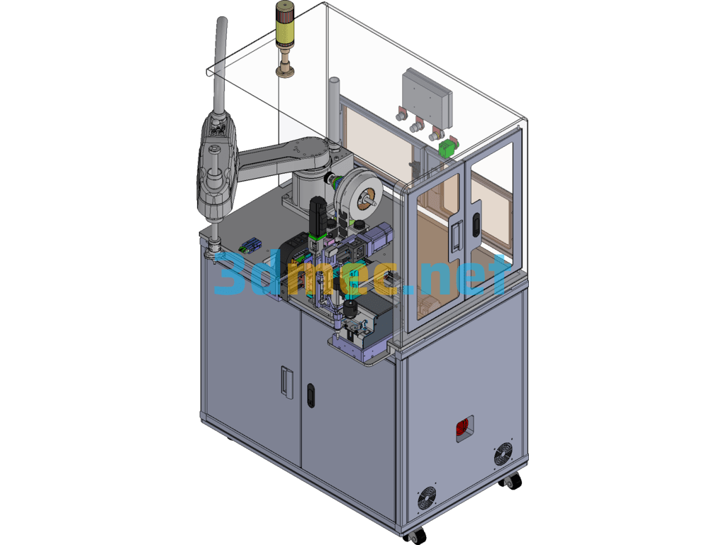 Labeling And Locking Screw Equipment Exported 3D Model Free Download