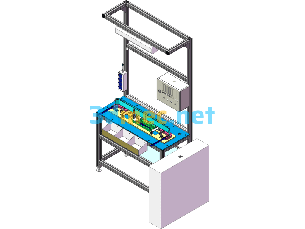 Sunroof Assembly Line PA80 Windshield Pre-Assembly SolidWorks 3D Model Free Download