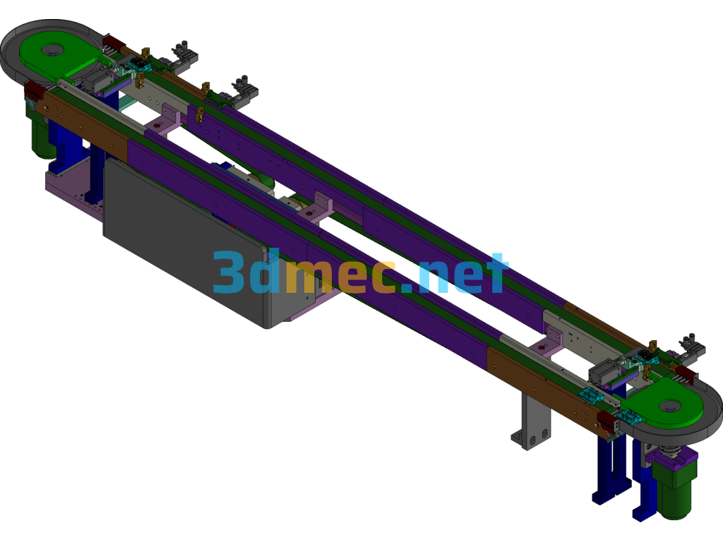 Rotary Reflow Line Exported 3D Model Free Download
