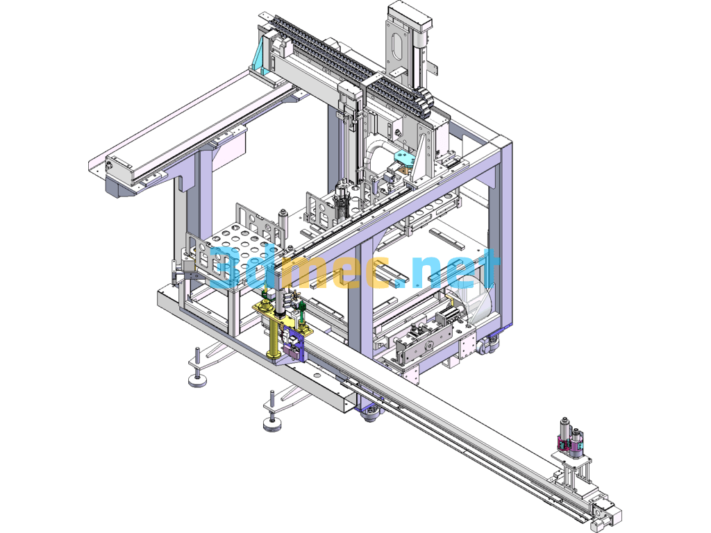 A Bottle Loading Equipment SolidWorks 3D Model Free Download