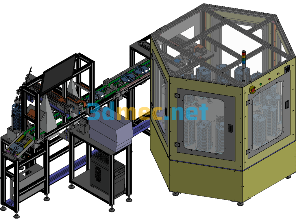 Automatic Labeling Machine Exported 3D Model Free Download