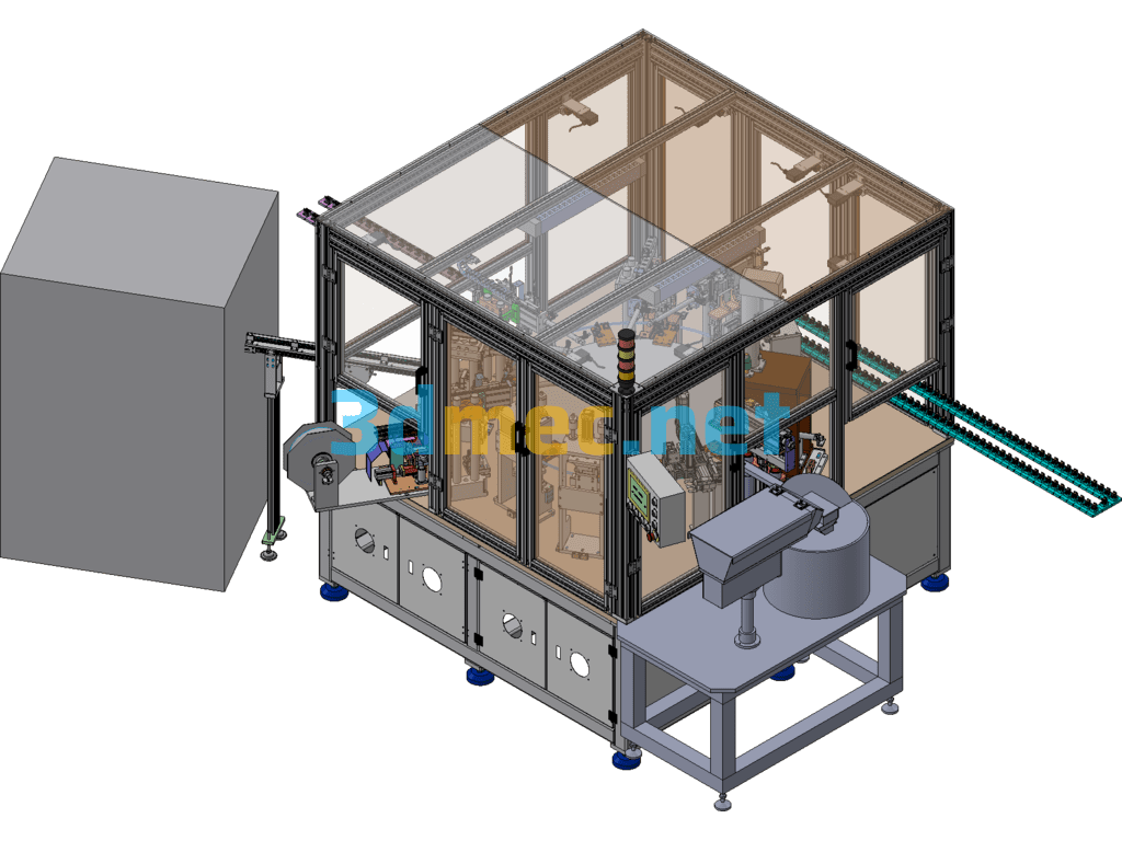 Turntable Type Terminal Automatic Assembly Machine Exported 3D Model Free Download