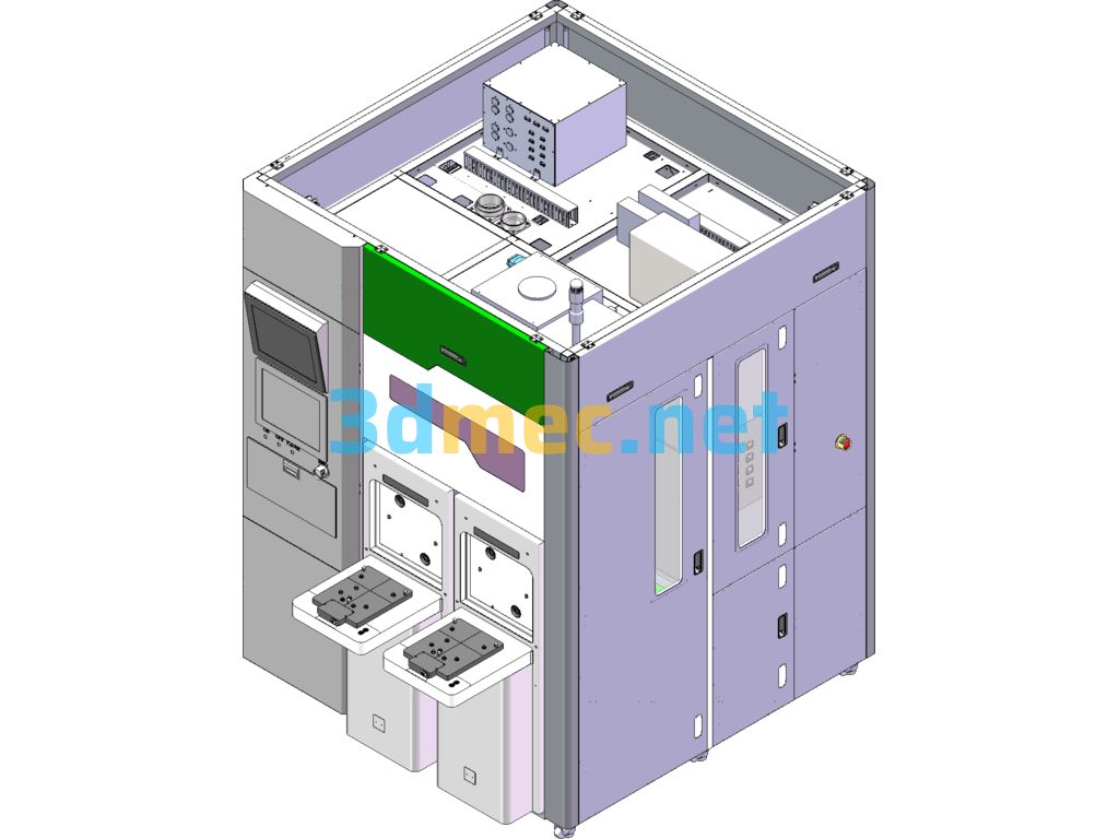 Fully Automatic Wafer Developer SolidWorks 3D Model Free Download