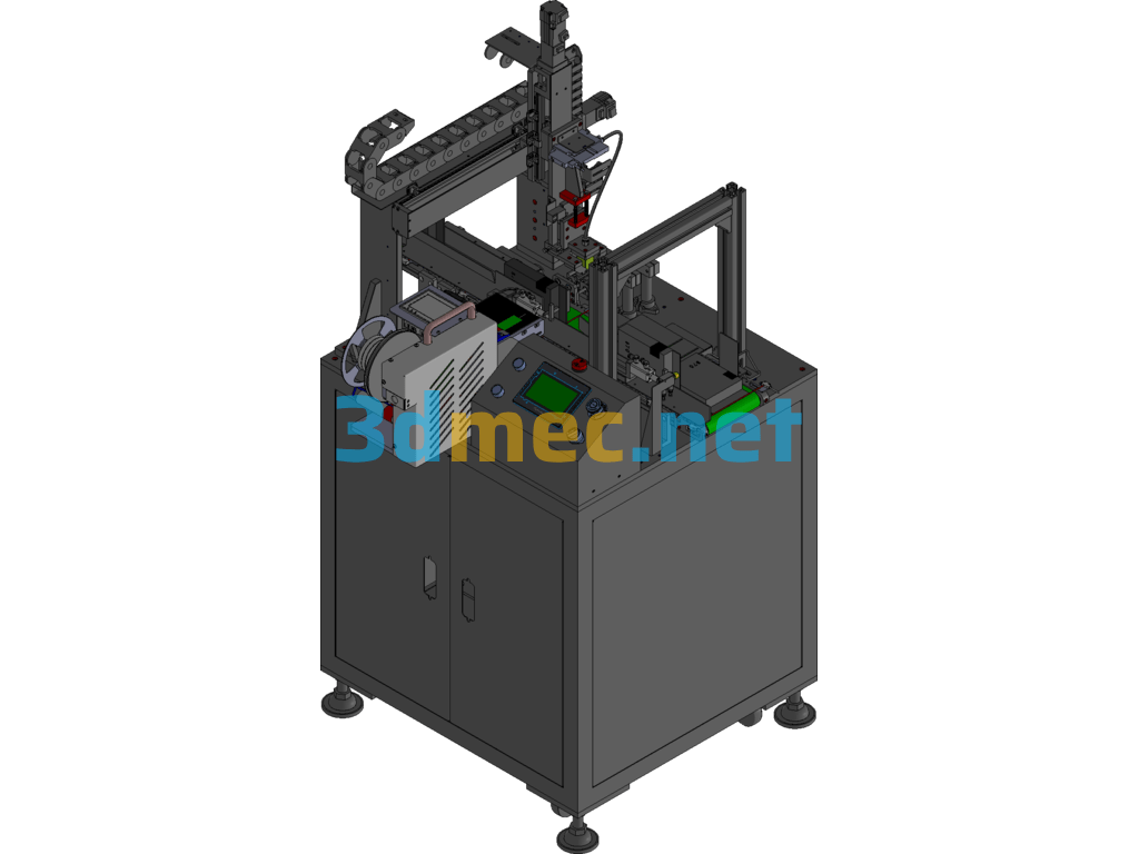 Labeling Machine Exported 3D Model Free Download