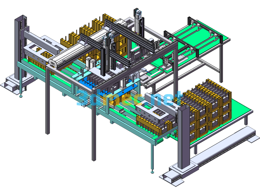 Automatic Carton Loading For Inner Tray SolidWorks 3D Model Free Download