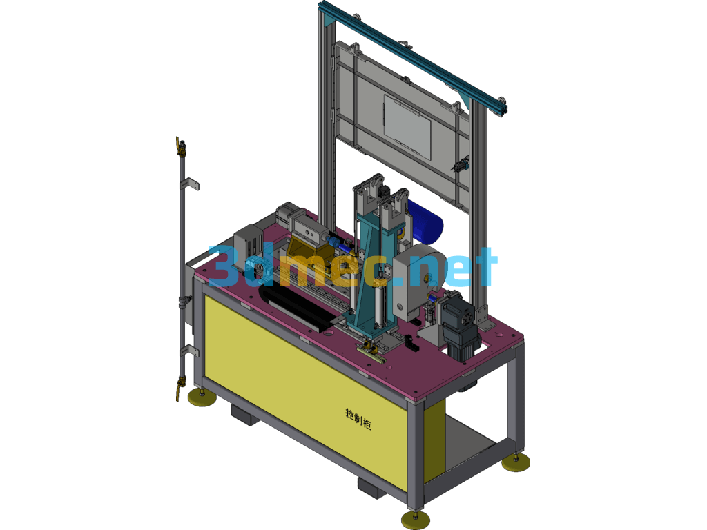 Polishing Machine Inventor 3D Model Free Download