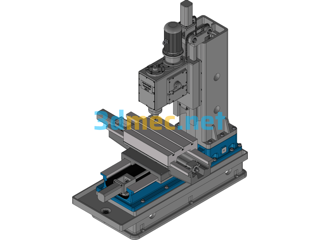 X7132 Milling And Drilling Machine - 3D Model Inventor Free Download