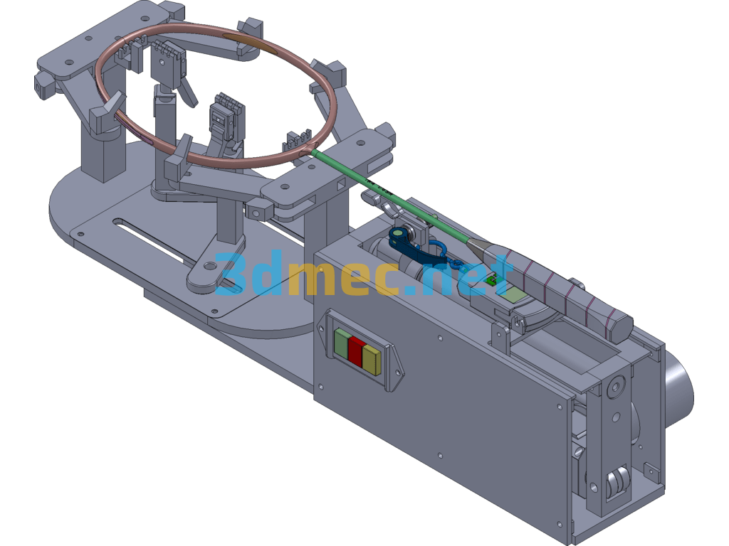 Badminton Racket Stringing Machine - 3D Model SolidWorks Free Download