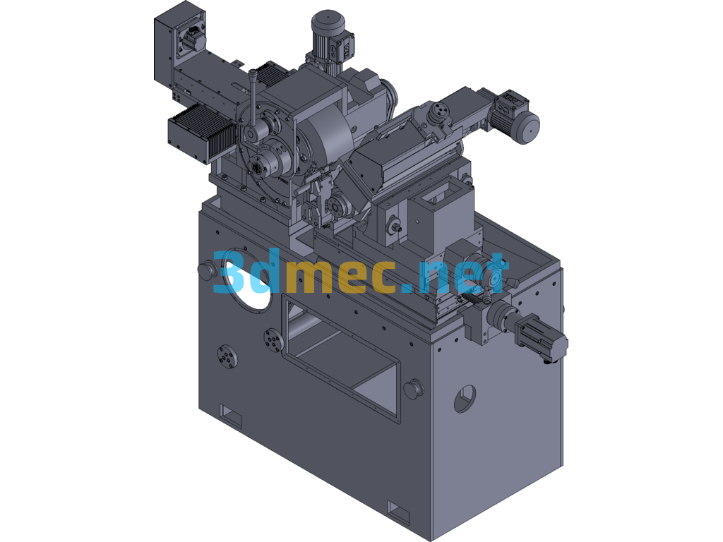 Centerless Grinding Machine - 3D Model Exported Free Download