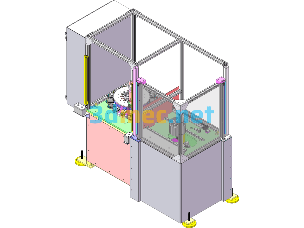 Magnet Automatic Assembly Equipment - 3D Model SolidWorks Free Download