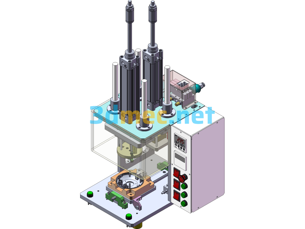 Iron Mesh Riveting And Hot Melting Machine For Earphone Shell Products - 3D Model SolidWorks Free Download