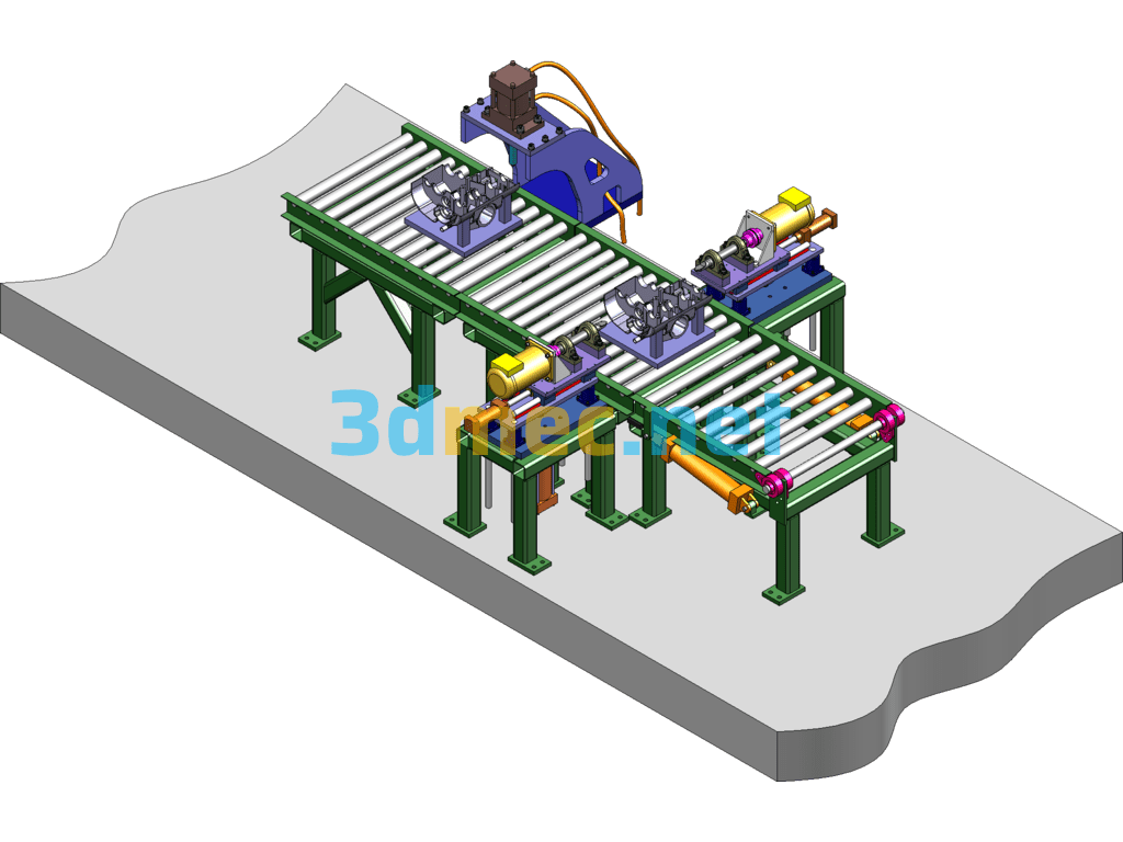 Engine Block Manufacturing Line (SW Design) - 3D Model SolidWorks Free Download