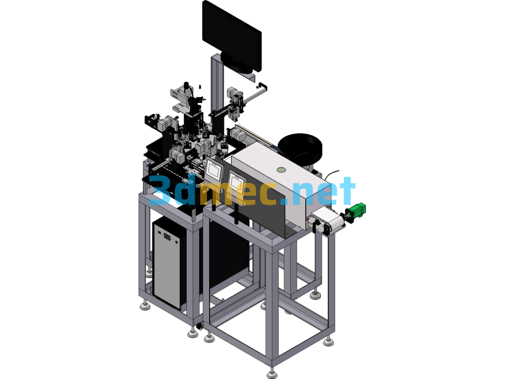 Inductor Assembly Welding And Dispensing Machine - 3D Model SolidWorks Free Download