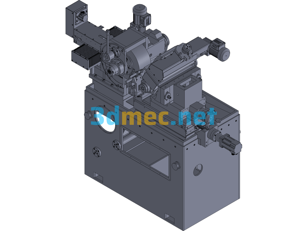 Centerless Grinding Machine - 3D Model Exported Free Download