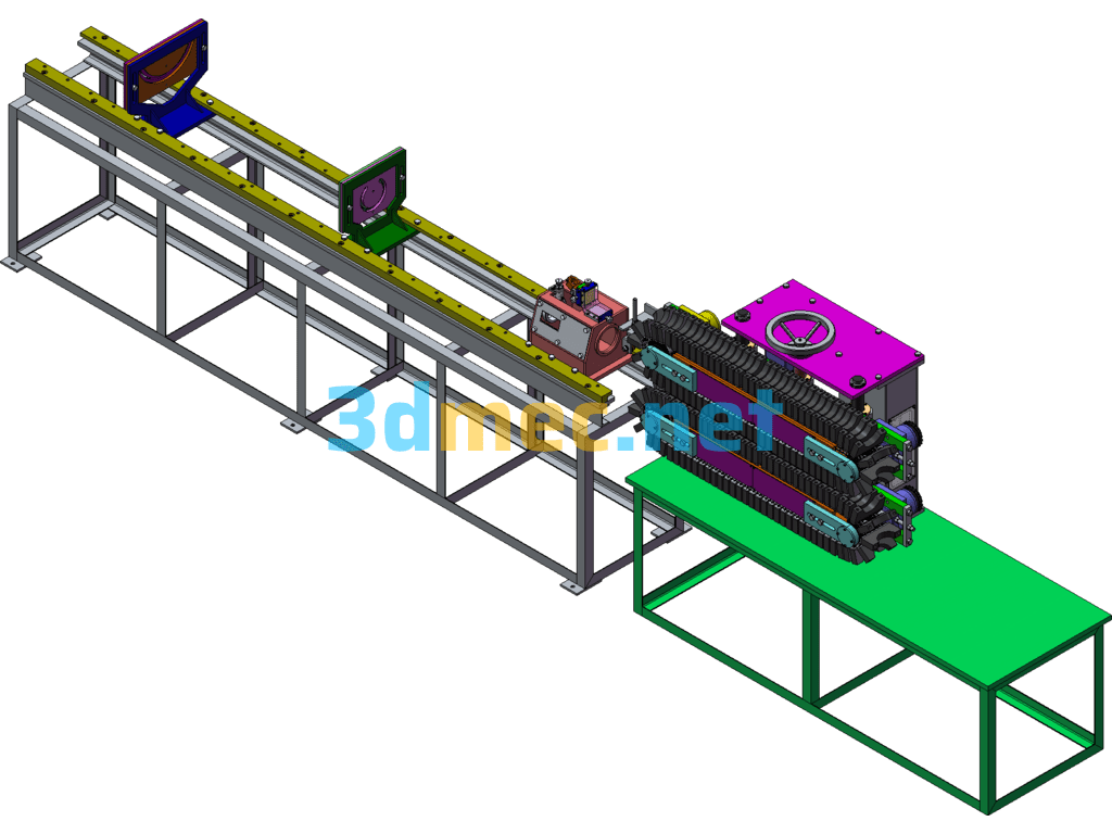 Stainless Steel Pipe Welding Machine - 3D Model SolidWorks Free Download