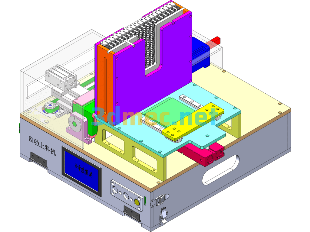 Automatic Feeding Machine For CNC Lathe (Non-Stop Automatic Feeding) - 3D Model SolidWorks Free Download