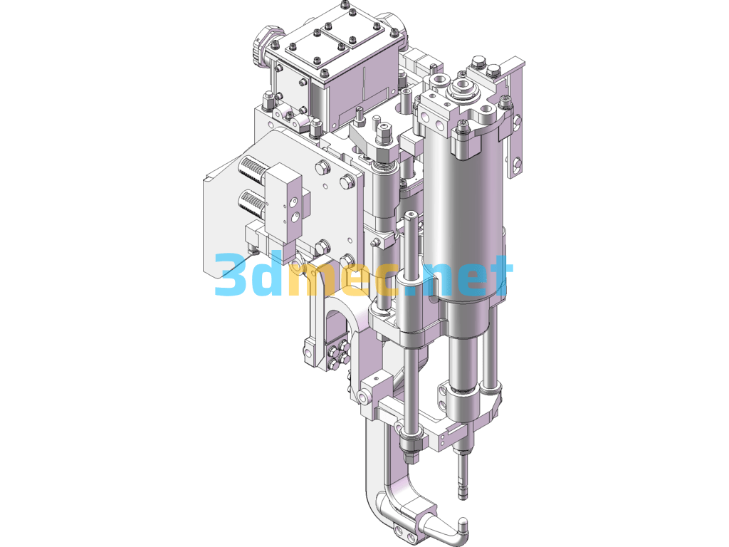 Welding Robot Welding Gun - 3D Model SolidWorks Free Download