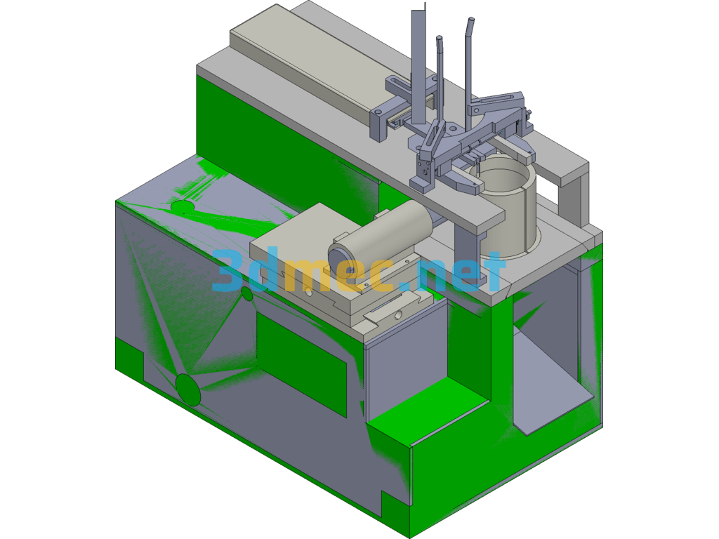 YG-YLCK Piston Ring Trimming Machine - 3D Model ProE Creo.Elements Free Download